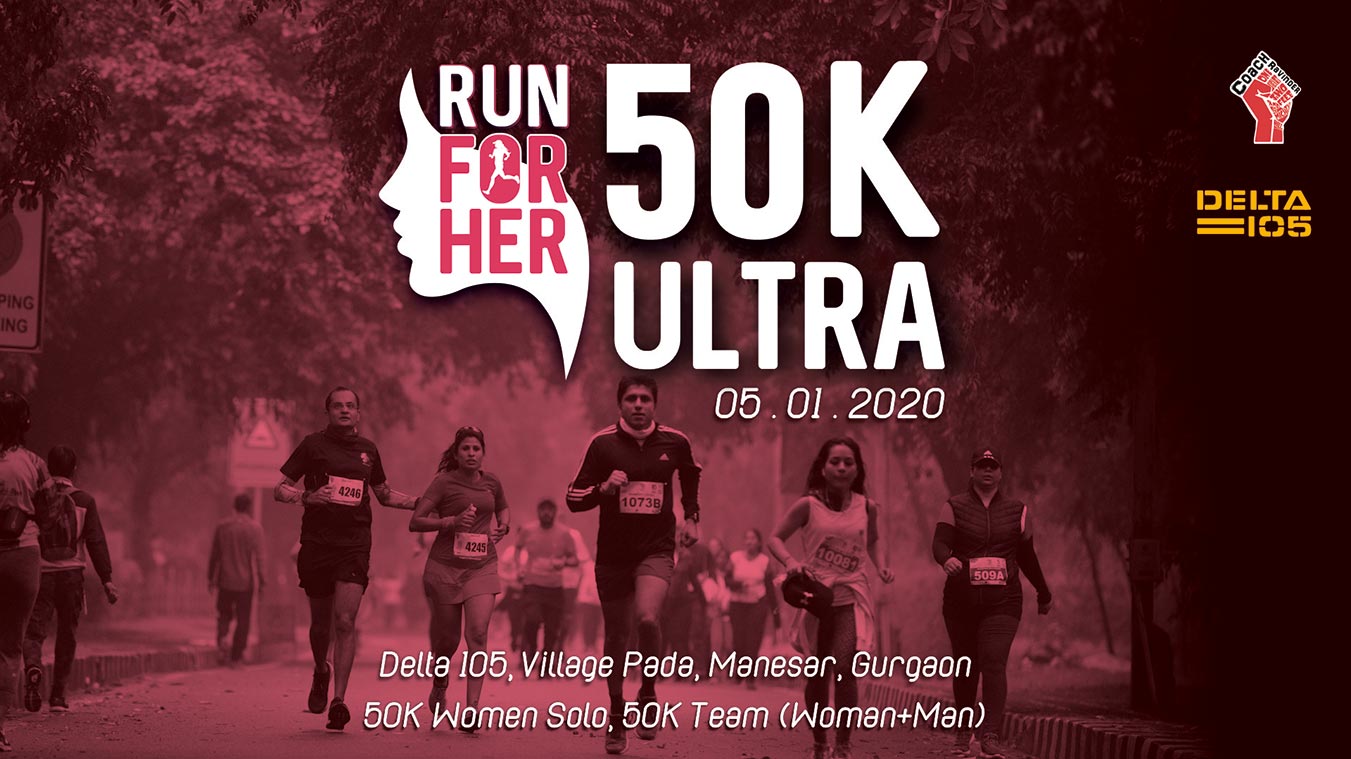 Run For Her 50K Ultra, Coach Ravinder Gurugram